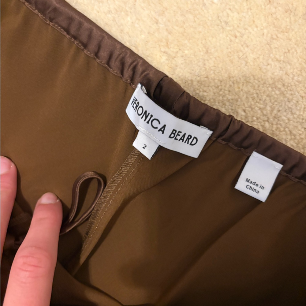 Veronica Beard Billie Stretch-Silk Pant - Picture 7 of 7